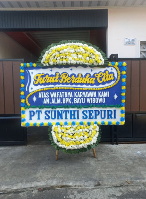 Papan Bunga Duka di Bangka Belitung Laut